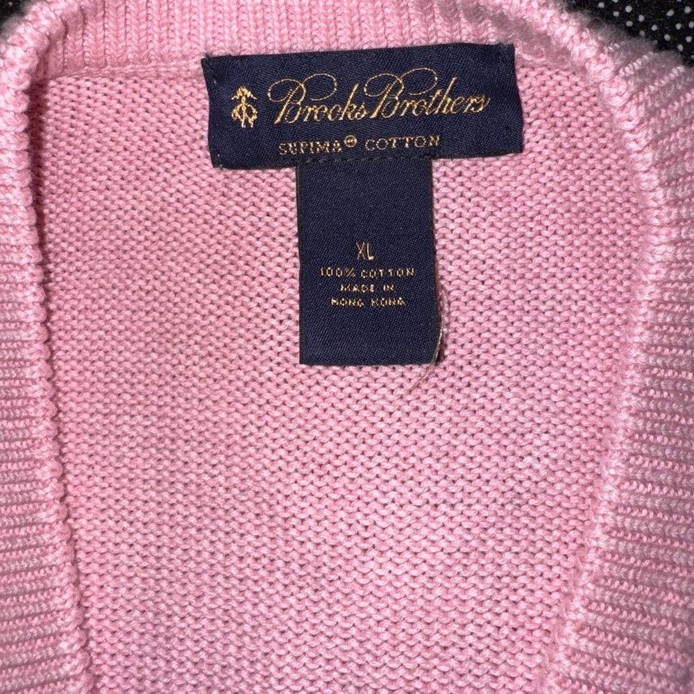 Brooks Brothers Light Pink Supima Cotton Sweater